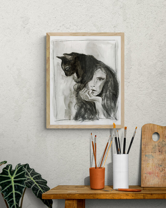 Druck "Die Katze"