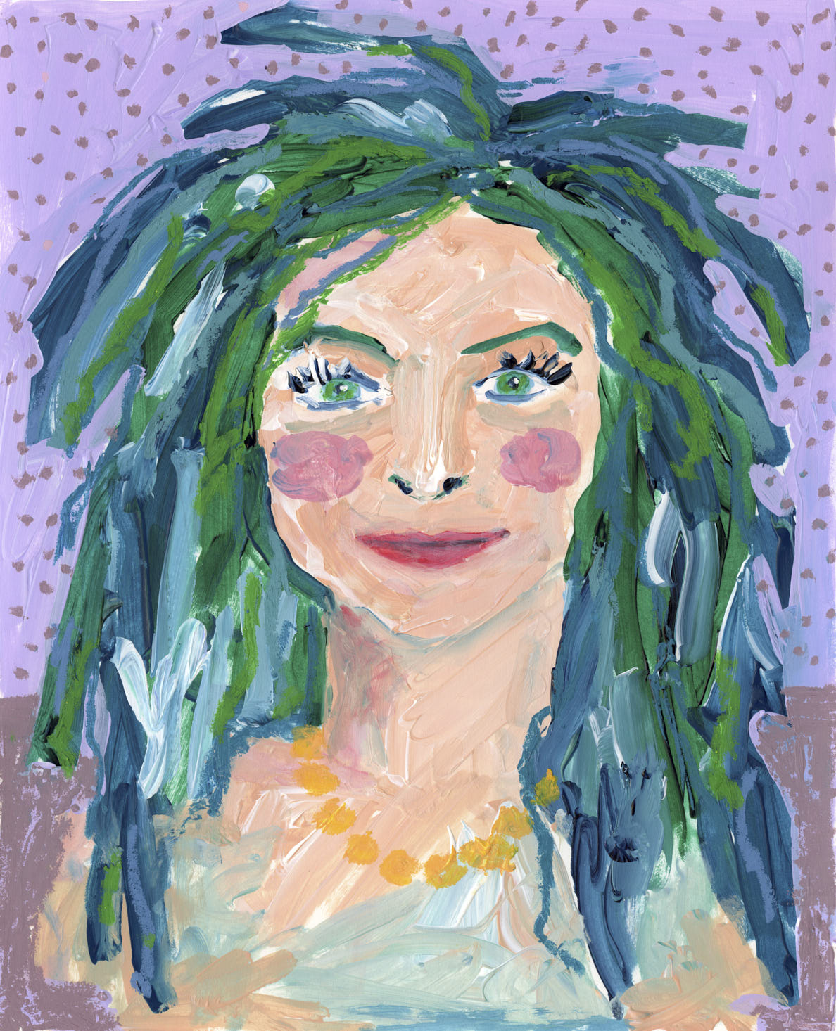 "Frau mit grünen Haaren"