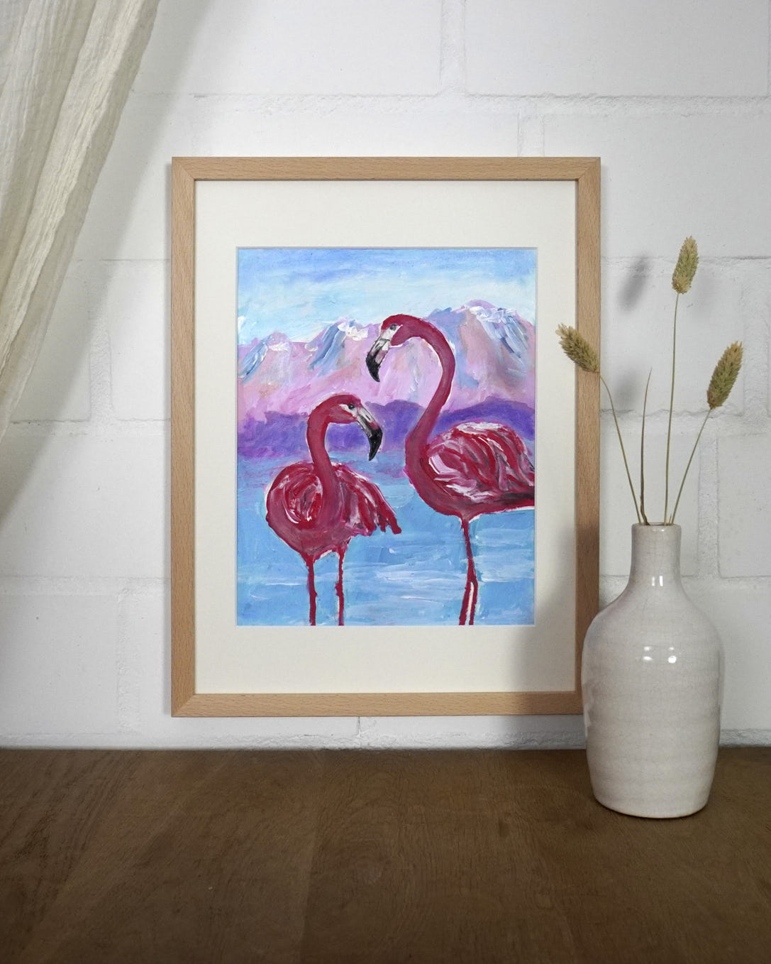 "Zwei Flamingos"