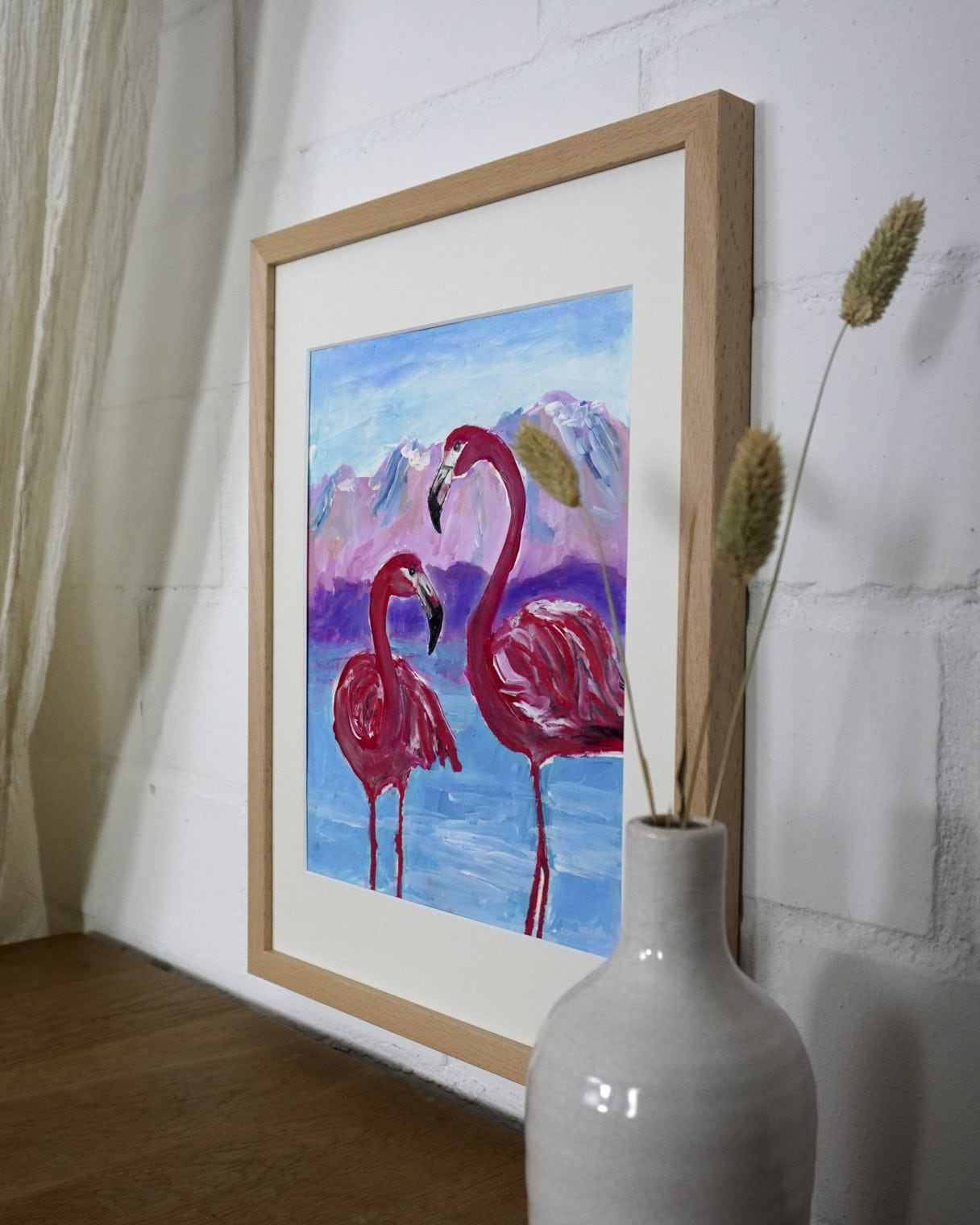 "Zwei Flamingos"