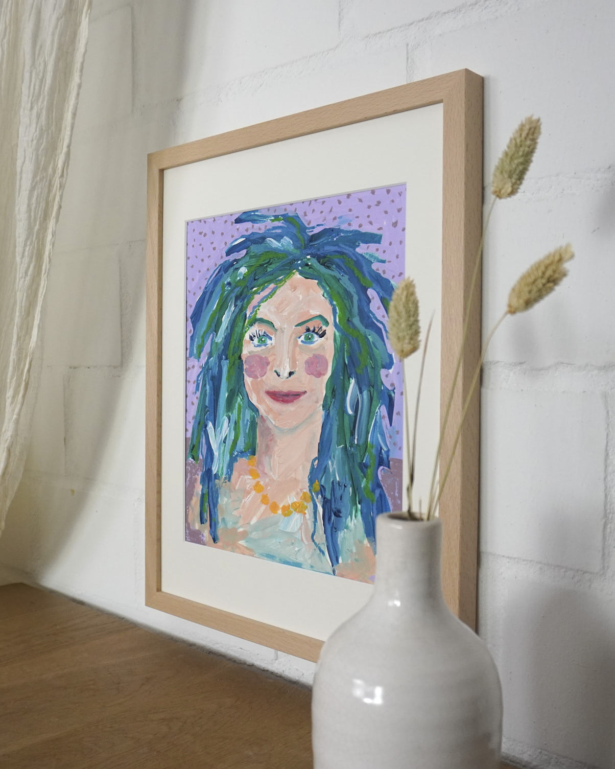"Frau mit grünen Haaren"
