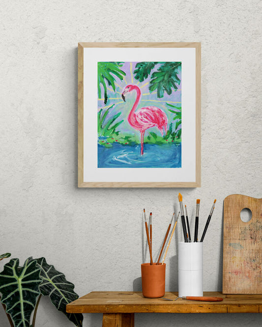 Druck "Flamingo"